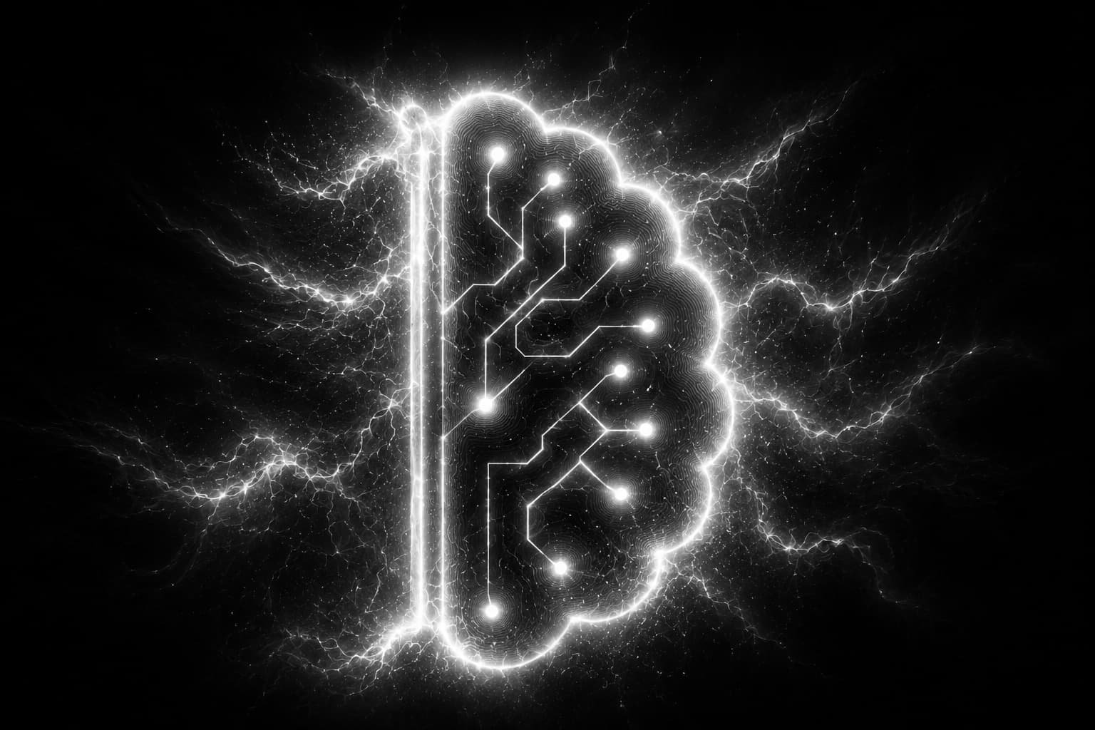 Cerebro con circuitos internos, representando la definición y documentación de un proceso